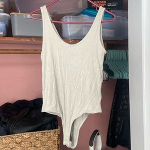 Light green one piece, button body suit cami!